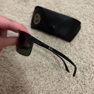 Mens Black Sport Polarized Raybans